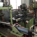 Tubes are bent and shaped on site,  prior to welding